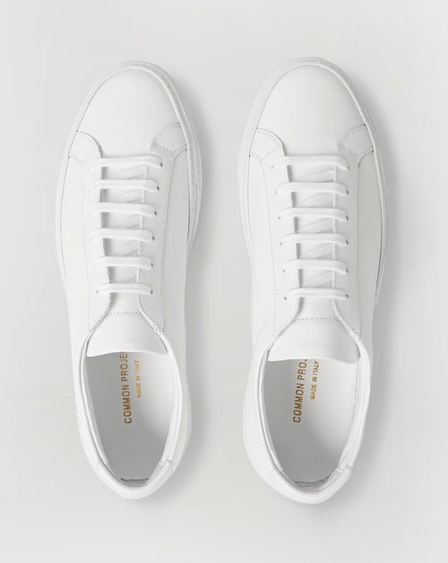 Woman by Common Projects Achilles Low Sneakers White Perforated Leathe –  Celebrity Owned